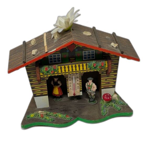 Vintage Toggili German Weather Musical House Zhivago Lara's Theme Chalet Swiss - Picture 3 of 11